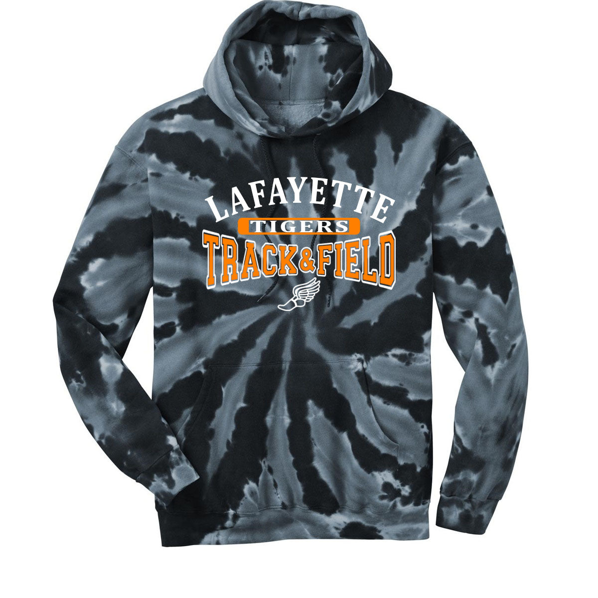 Lafayette Track Tie-Dye Hooded Sweatshirt Design 2