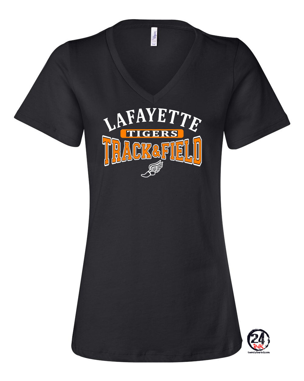 Lafayette Track V-Neck T-Shirt Design 2