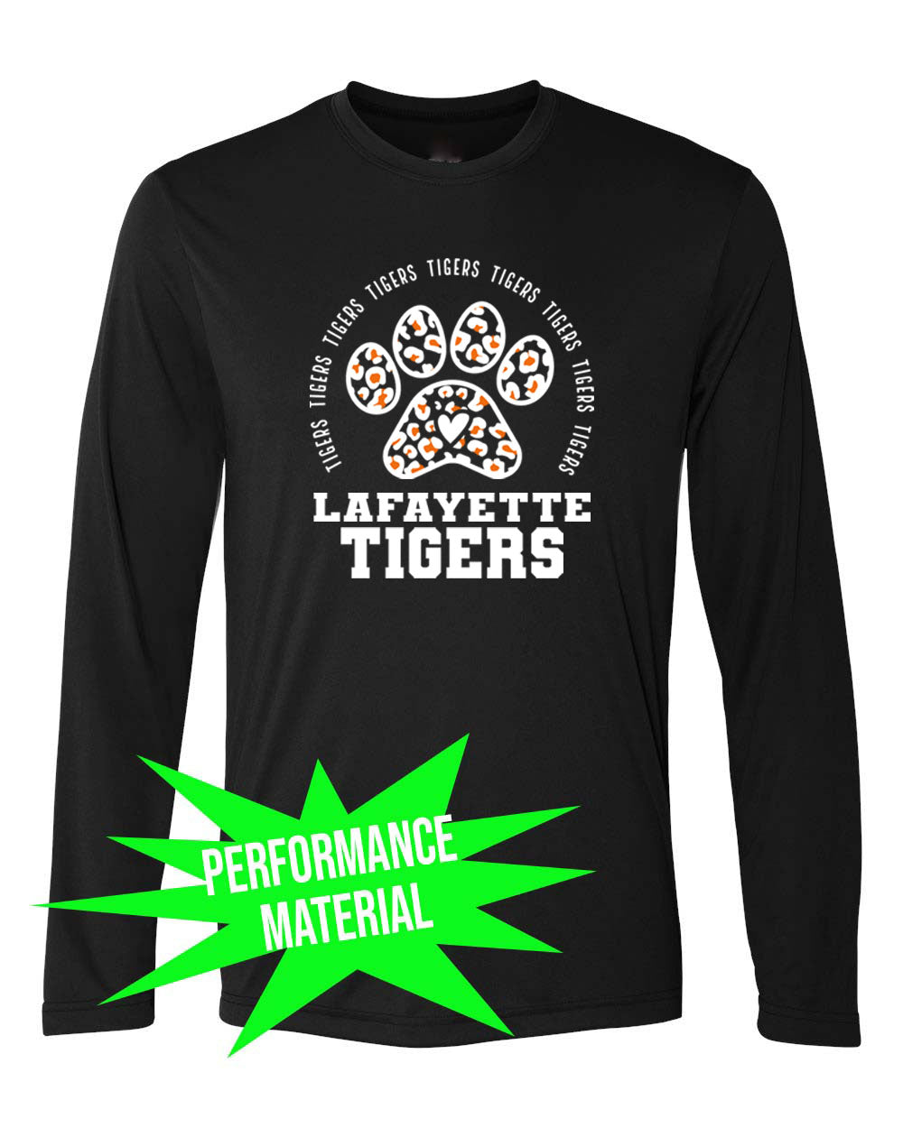 Tigers Design 9 Performance Material Long Sleeve Shirt
