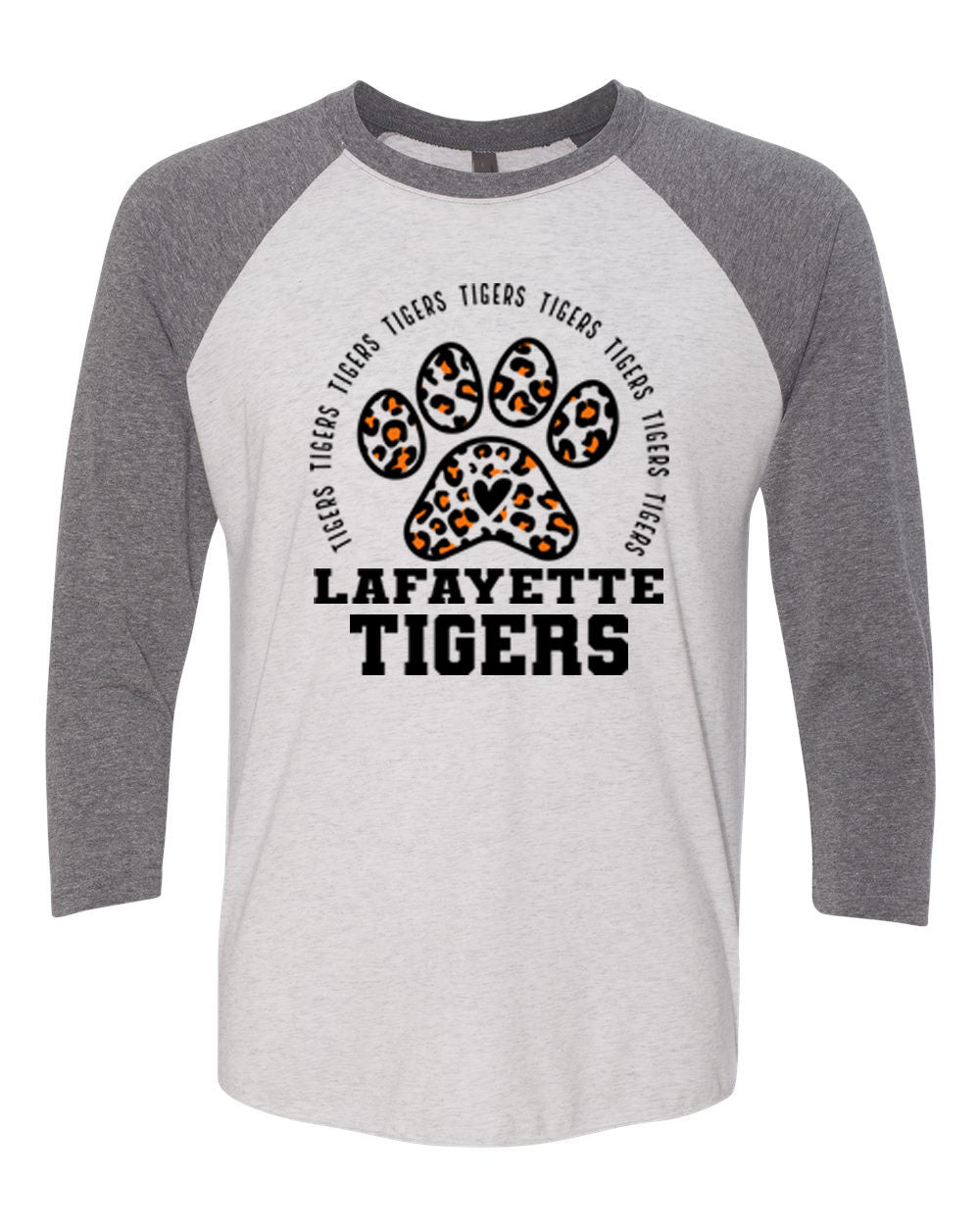Lafayette Tigers Design 9 raglan shirt