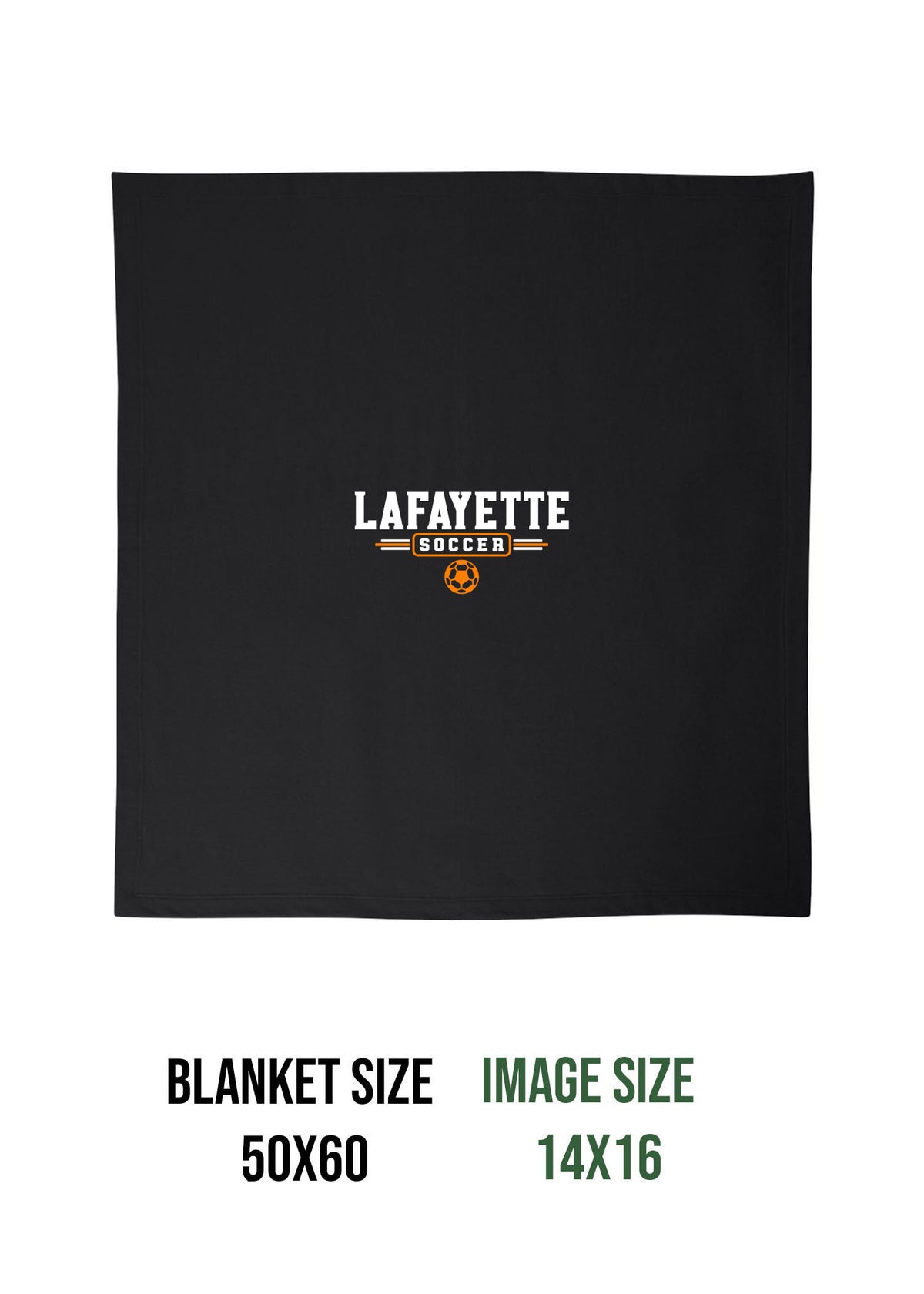 Lafayette Soccer Blanket Design 3