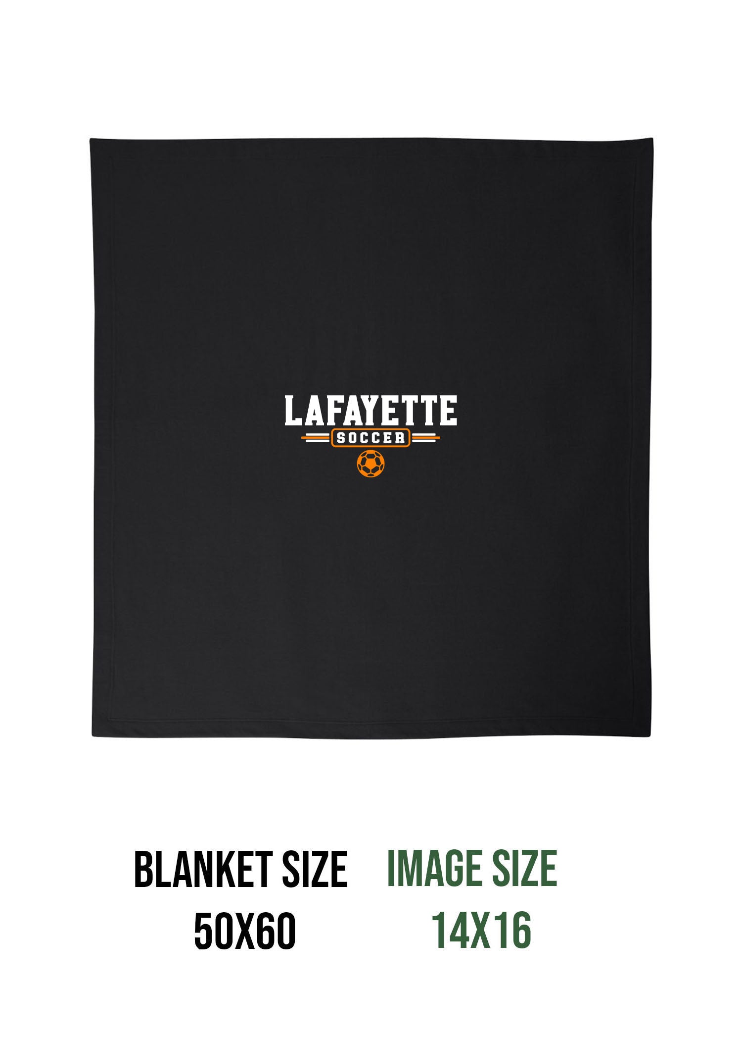 Lafayette Soccer Blanket Design 3