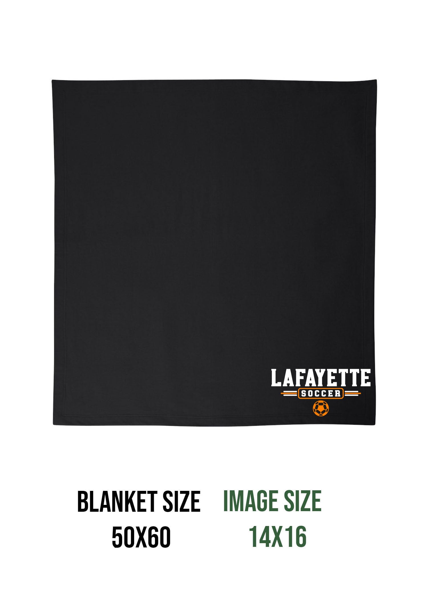 Lafayette Soccer Blanket Design 3