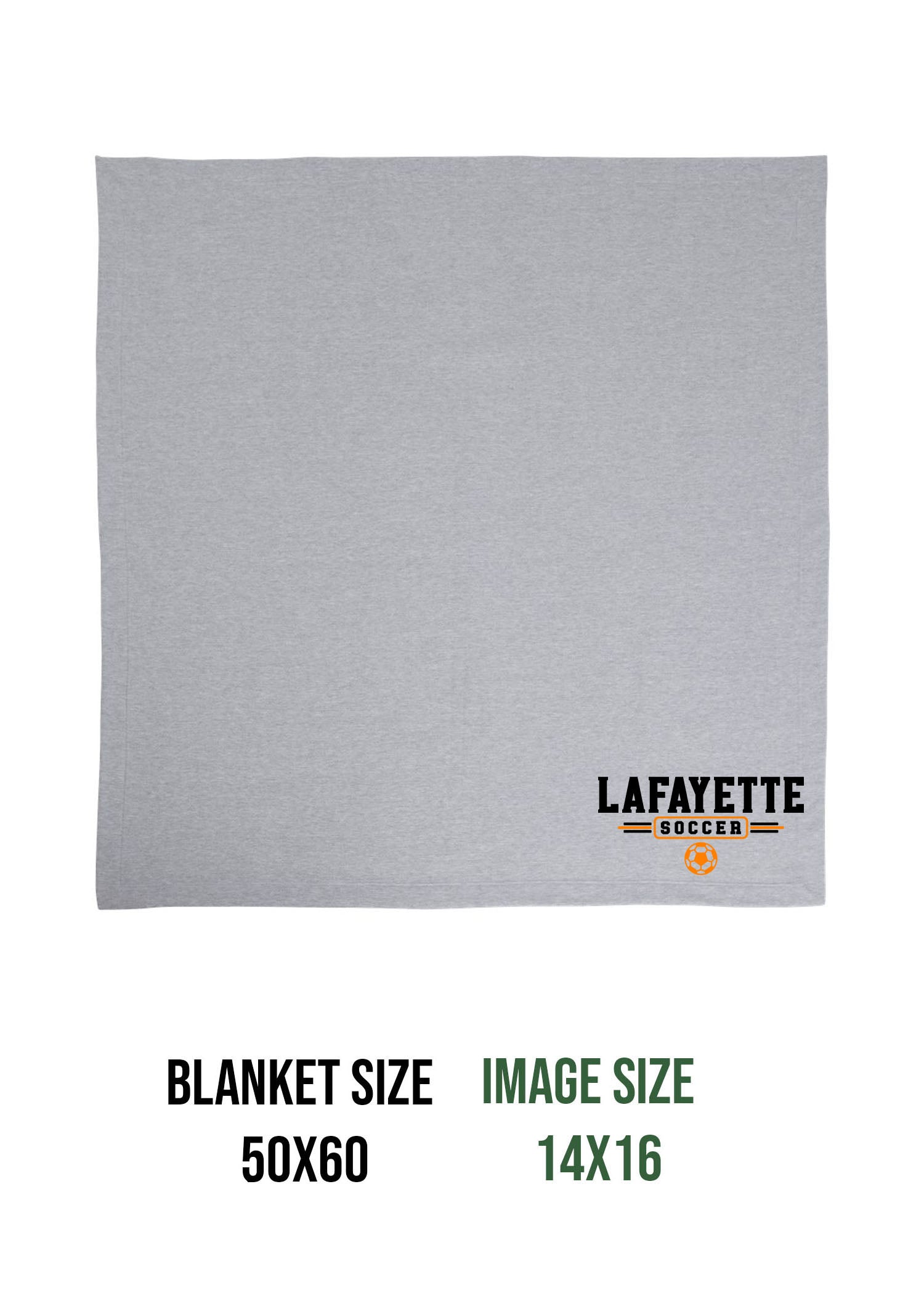 Lafayette Soccer Blanket Design 3