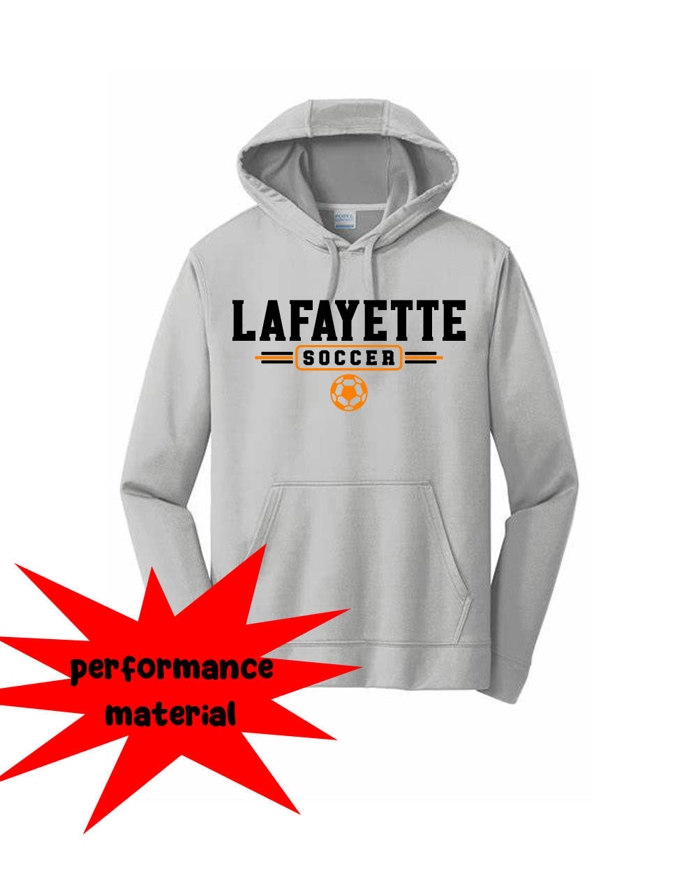 Lafayette Soccer Performance Hooded Sweatshirt Design 3