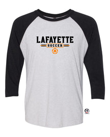 Lafayette Soccer raglan shirt Design 3