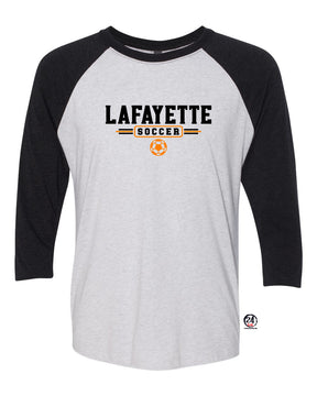 Lafayette Soccer raglan shirt Design 3