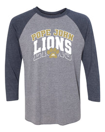 Lions Cheer Design 1 raglan shirt