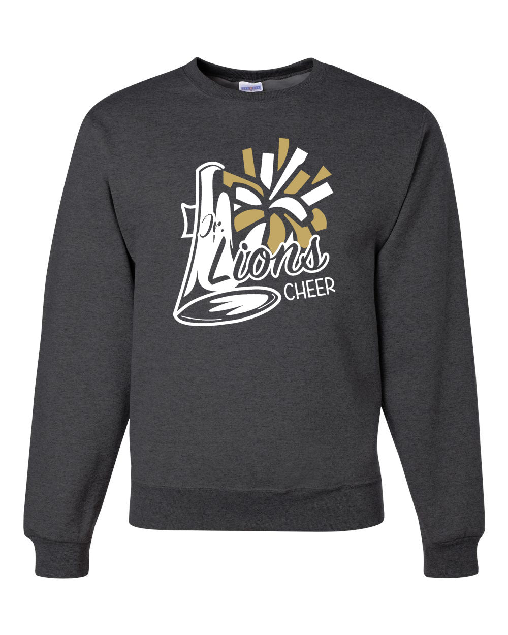 Lions Cheer Design 2 non hooded sweatshirt