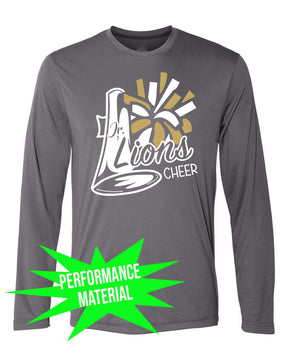 Lions Cheer Performance Material Design 2 Long Sleeve Shirt
