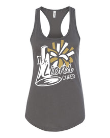 Lions Cheer Design 2 Racerback Tank Top