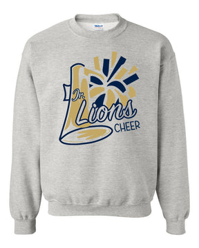 Lions Cheer Design 2 non hooded sweatshirt