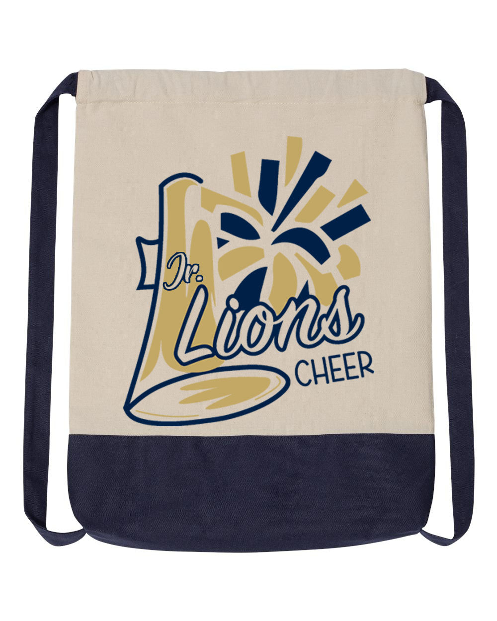 Lions Cheer design 2 Drawstring Bag
