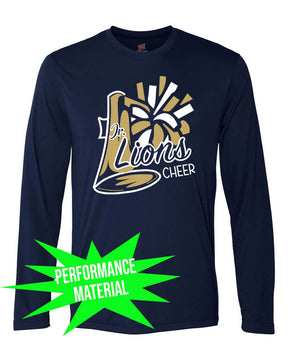 Lions Cheer Performance Material Design 2 Long Sleeve Shirt