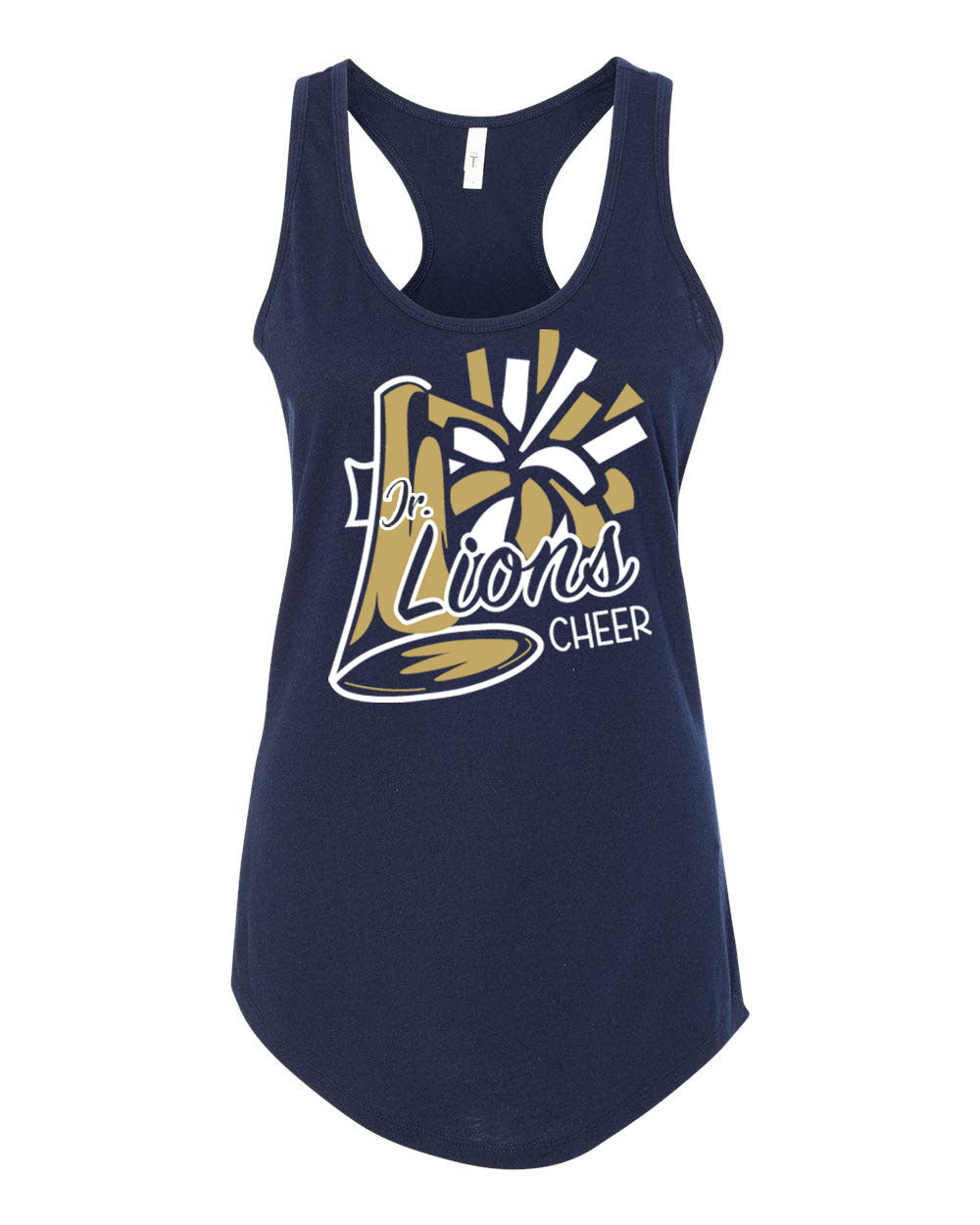 Lions Cheer Design 2 Racerback Tank Top