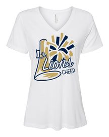 Lions Cheer Design 2 V-neck T-Shirt