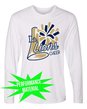 Lions Cheer Performance Material Design 2 Long Sleeve Shirt