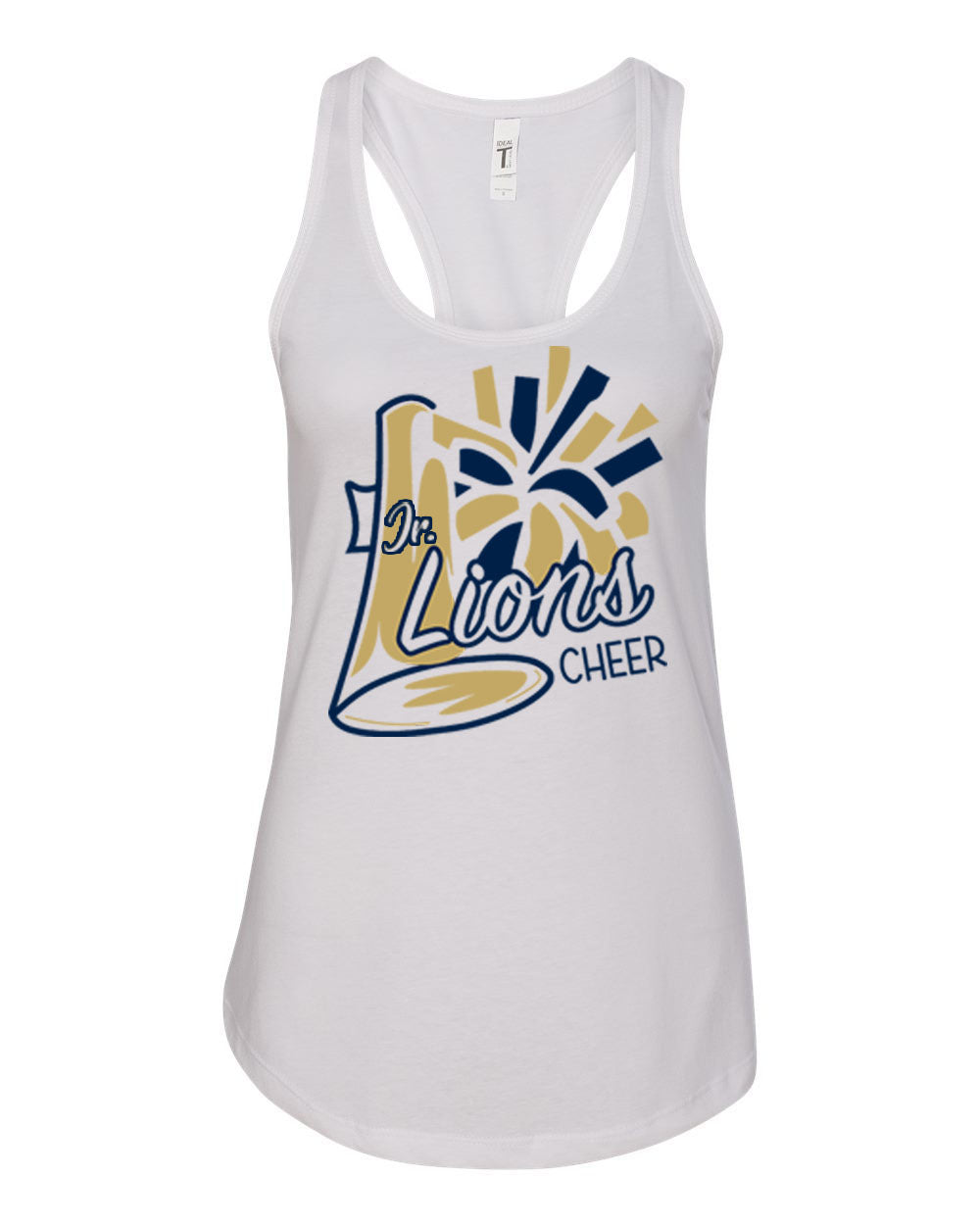 Lions Cheer Design 2 Racerback Tank Top