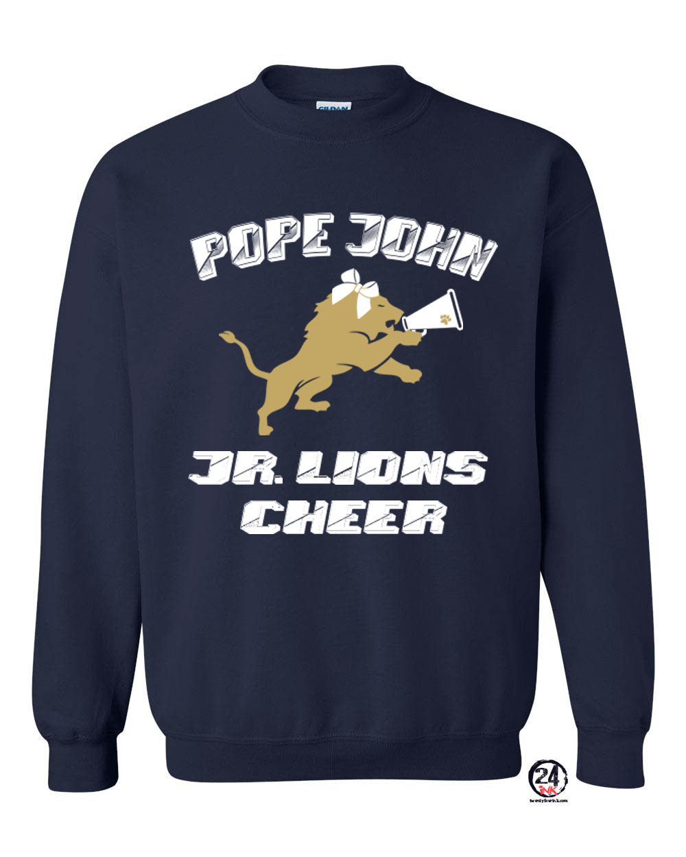 Lions Cheer Design 3 non hooded sweatshirt