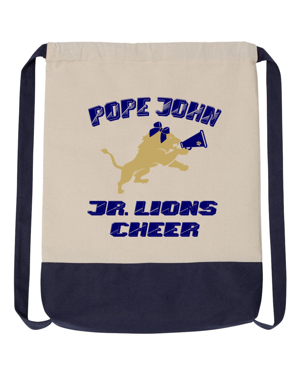 Lions Cheer design 3 Drawstring Bag
