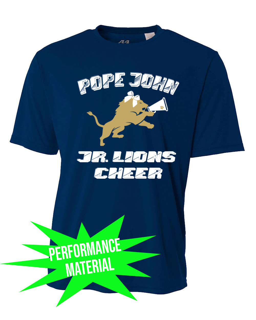 Lions Cheer Performance Material design 3 T-Shirt