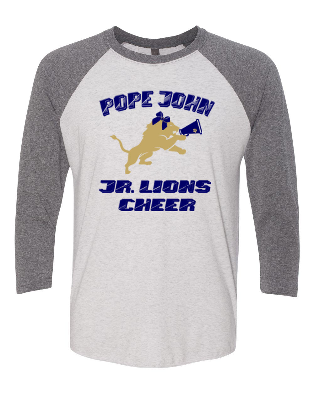 Lions Cheer Design 3 raglan shirt