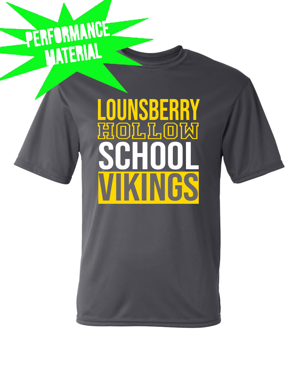 Lounsberry Hollow Performance Material T-Shirt  Design 1