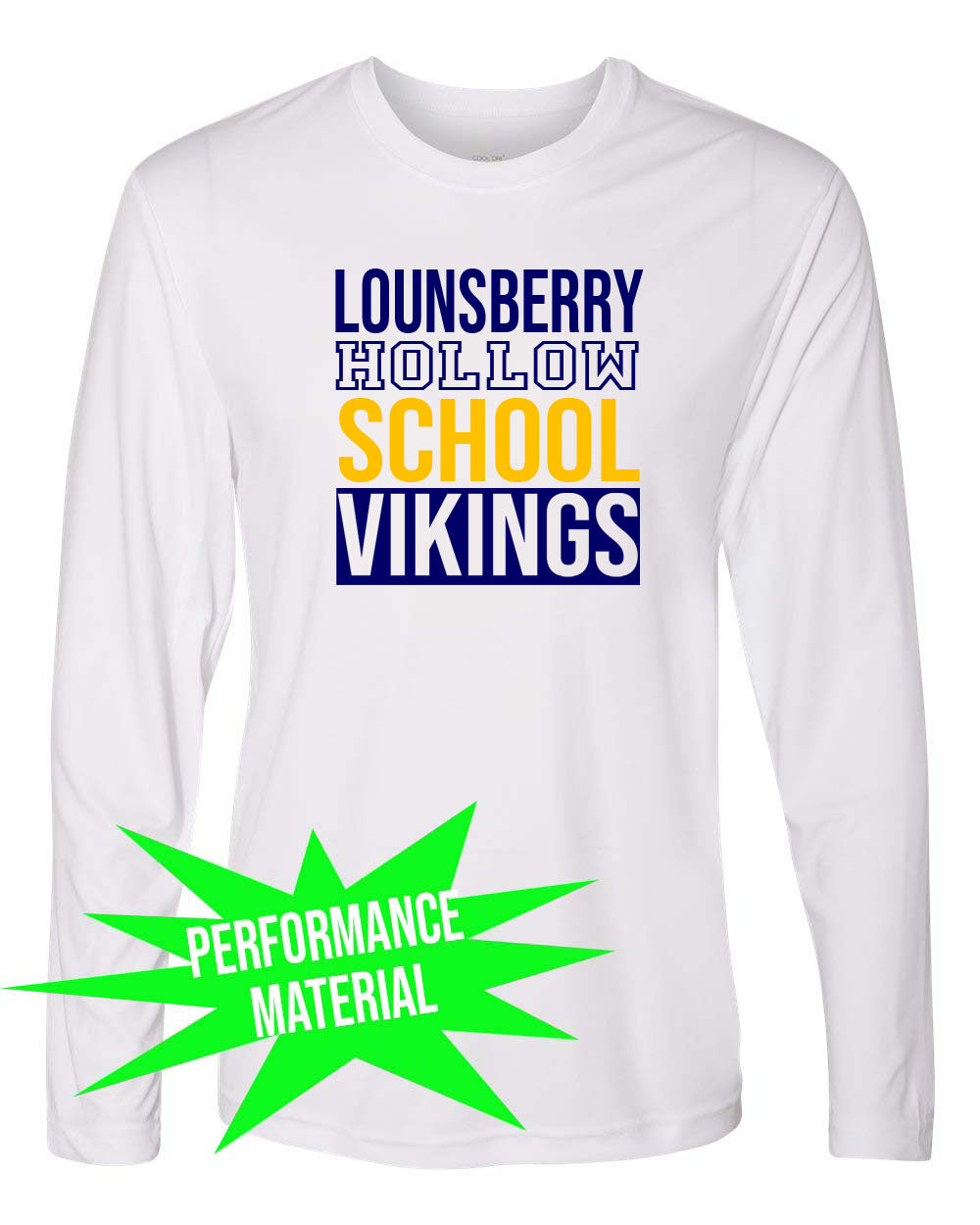 Lounsberry Hollow Performance Material Long Sleeve Shirt Design 1