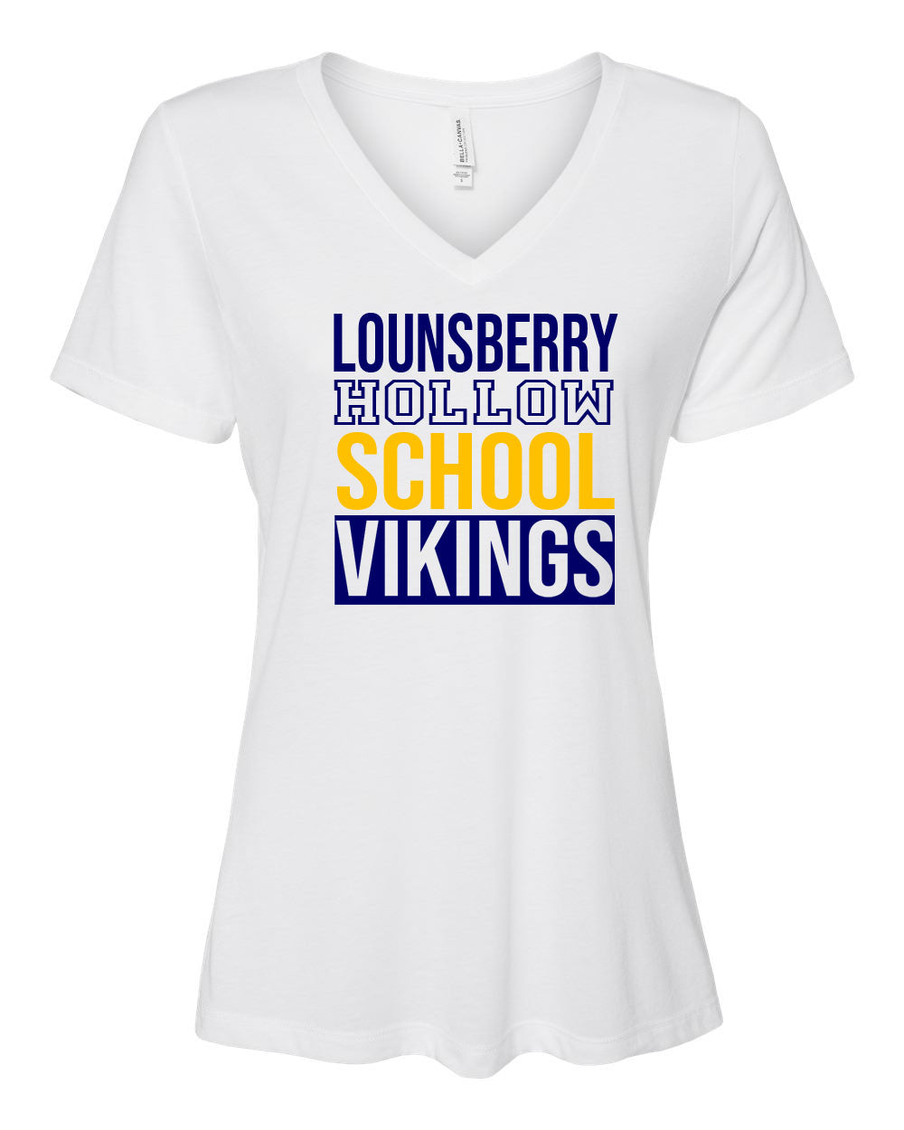 Lounsberry Hollow V-neck T-shirt Design 1