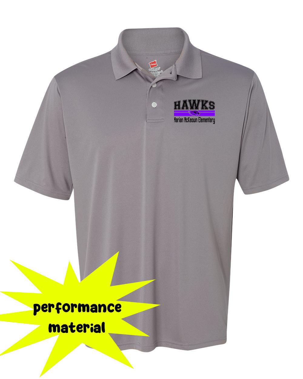 McKeown Performance Material Polo T-Shirt Design 17