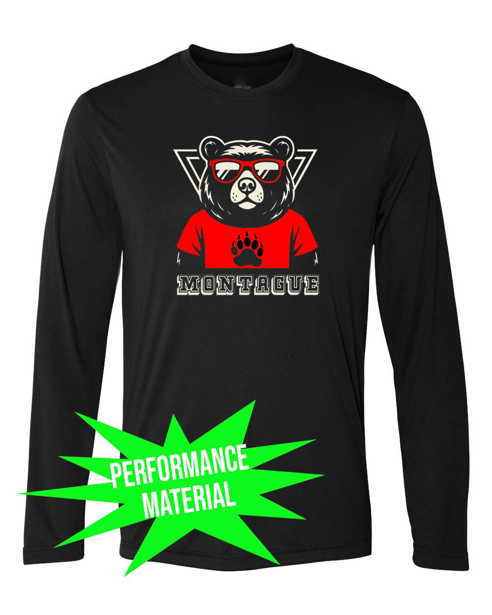 Montague Performance Material Long Sleeve Shirt Design 10