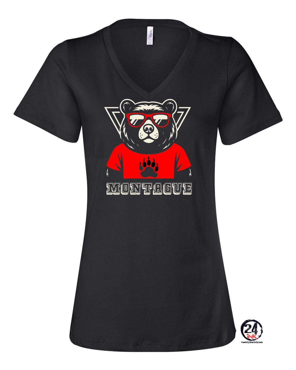 Montague V-neck T-Shirt Design 10