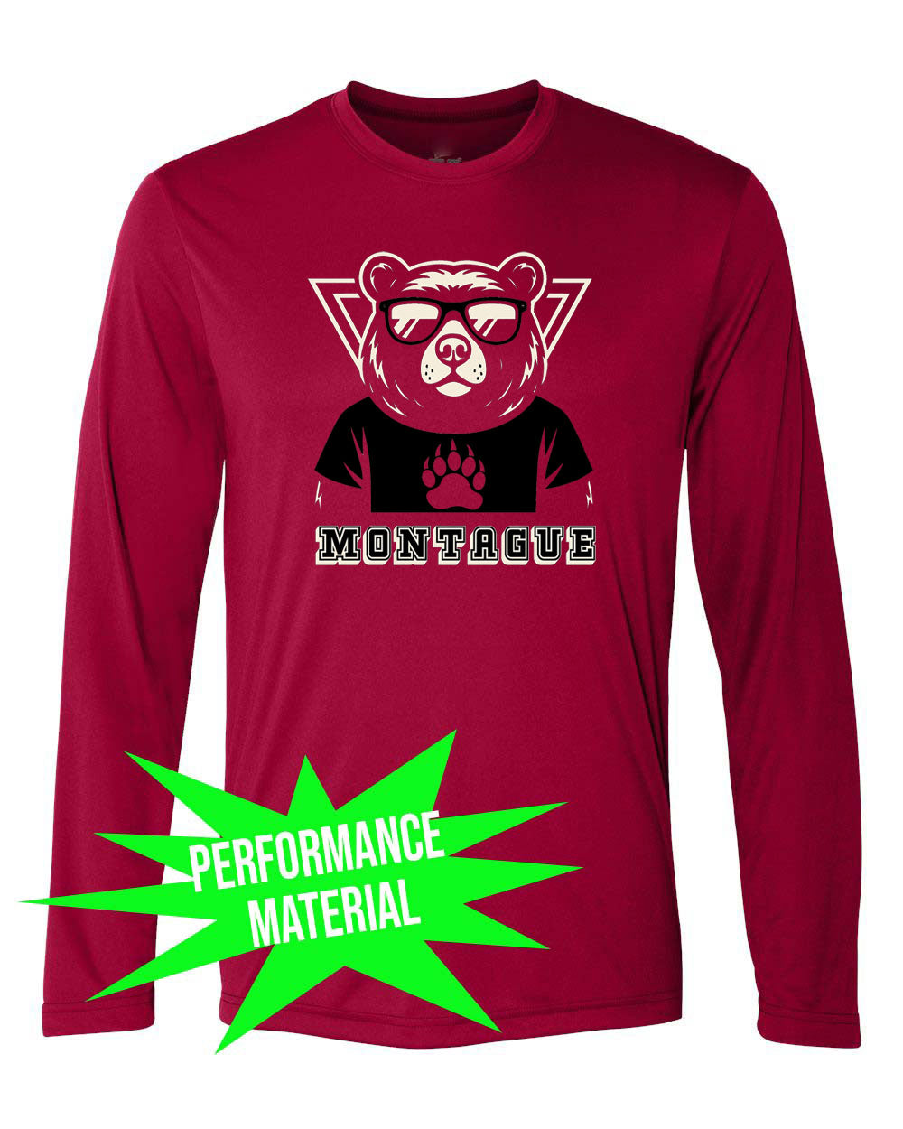 Montague Performance Material Long Sleeve Shirt Design 10