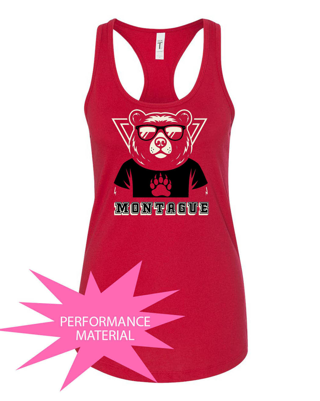 Montague Performance Racerback Tank Top Design 10