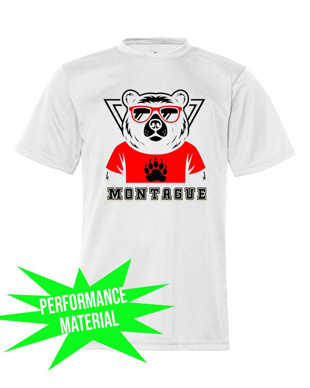 Montague Performance Material T-Shirt Design 10
