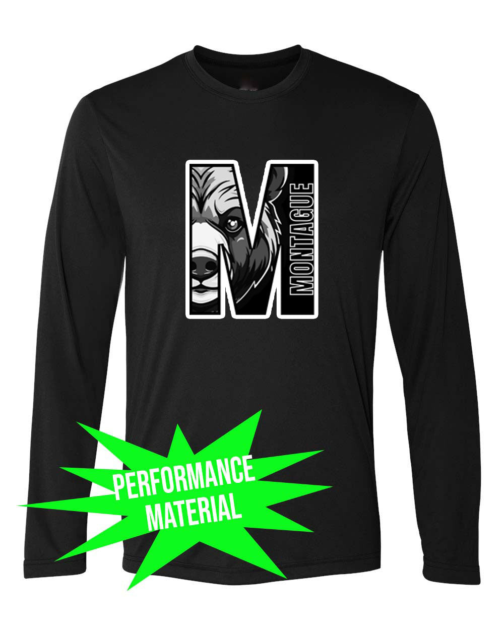 Montague Performance Material Design 9 Long Sleeve Shirt