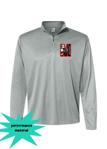 Montague School Quarter Zip Long Sleeve Shirt Design 9