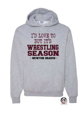 Newton Wrestling Design 10 Hooded Sweatshirt
