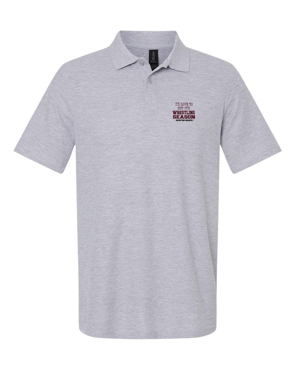 Newton Wrestling Polo T-Shirt Design 10