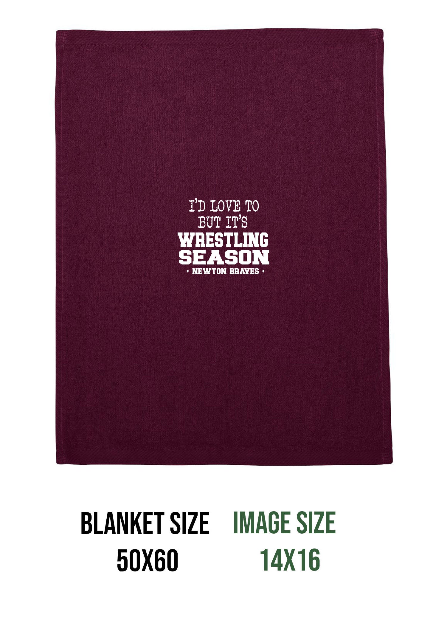 Newton Wrestling Design 10 Blanket