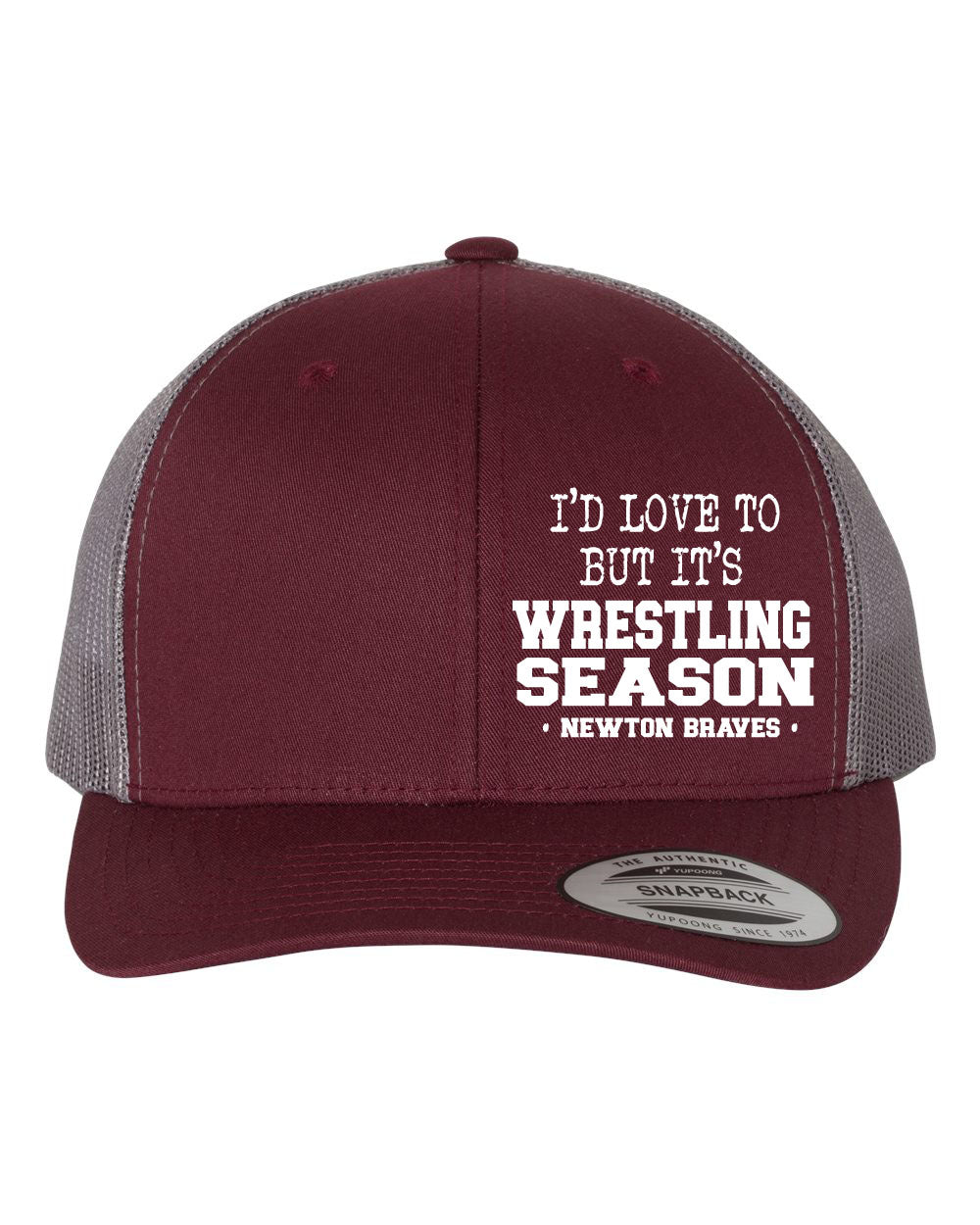 Newton Wrestling Design 10 Trucker Hat