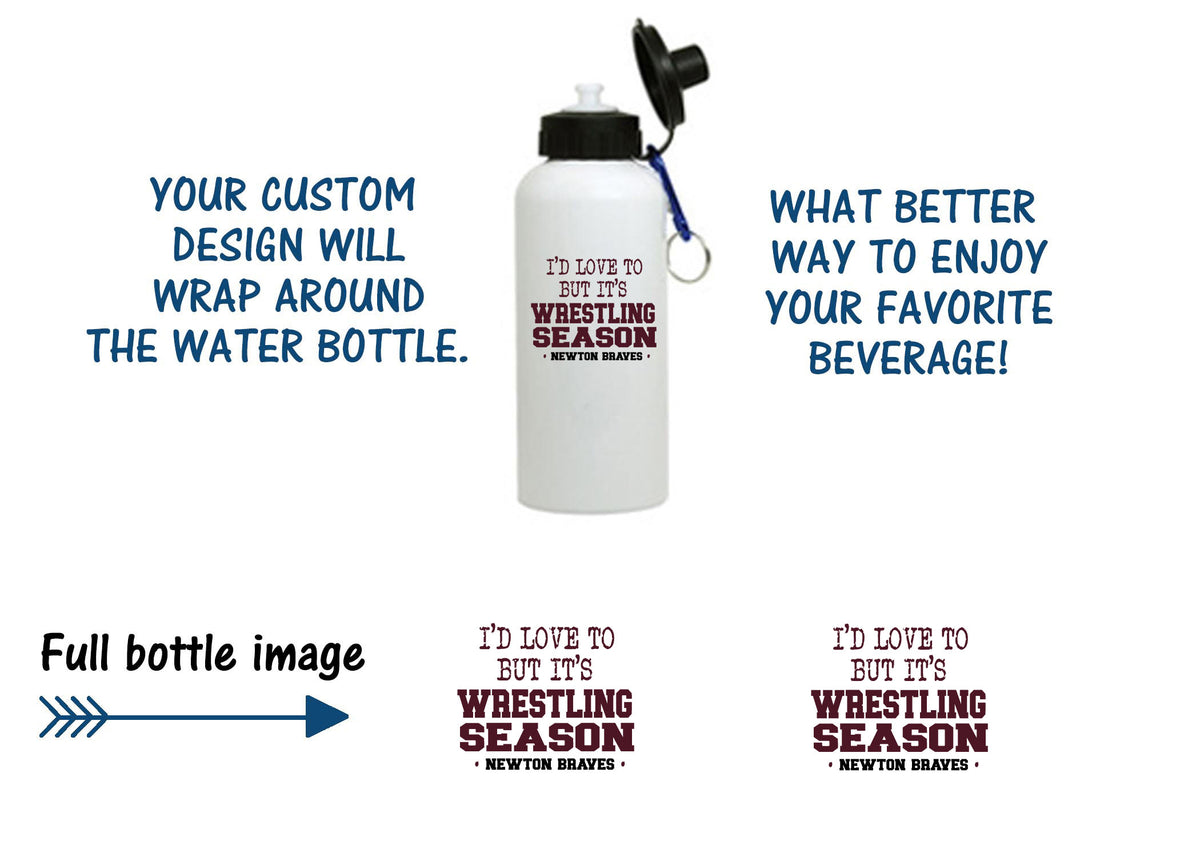 Newton Wrestling Design 10 Water Bottle