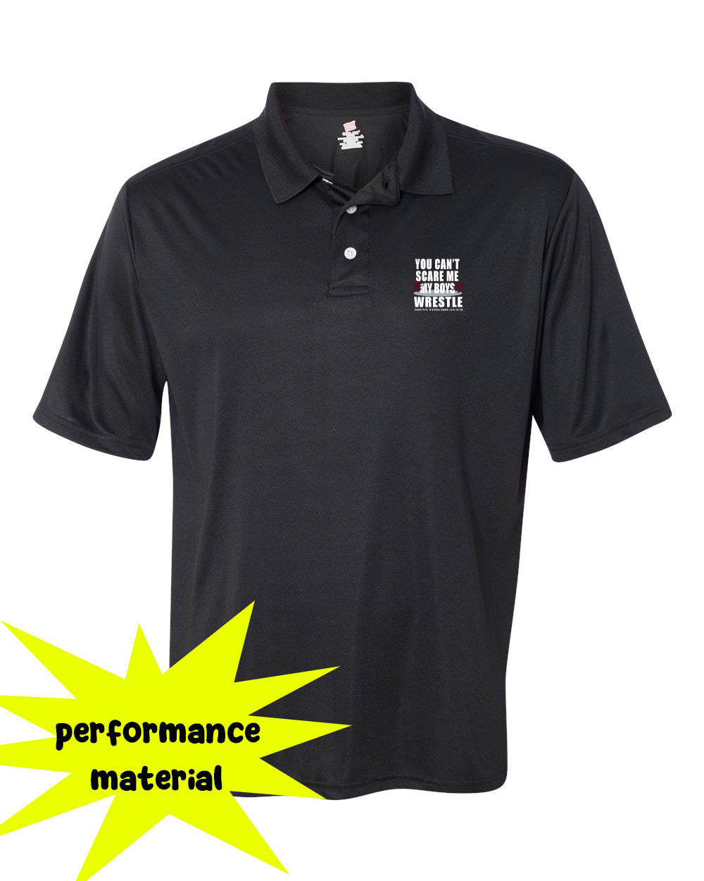 Newton Wrestling Performance Material Polo T-Shirt Design 11