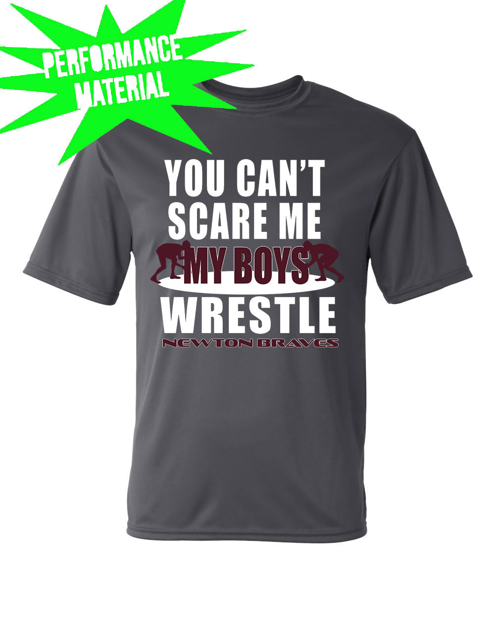 Newton Wrestling Performance Material T-Shirt Design 11