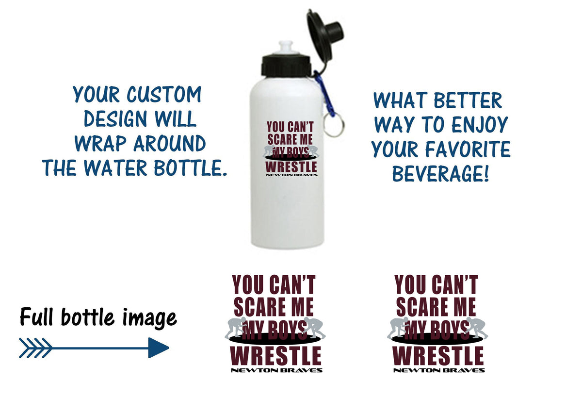 Newton Wrestling Design 11 Water Bottle