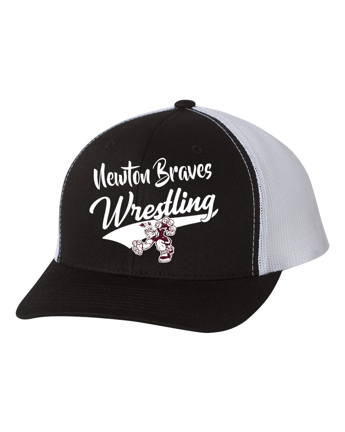 Newton Wrestling Design 7 Trucker Hat