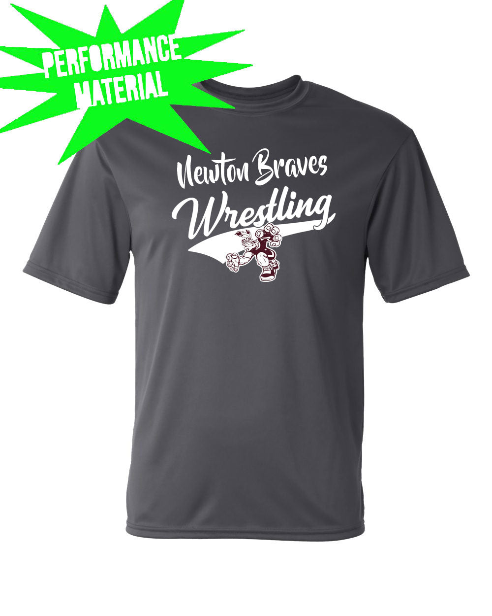 Newton Wrestling Performance Material T-Shirt Design 7