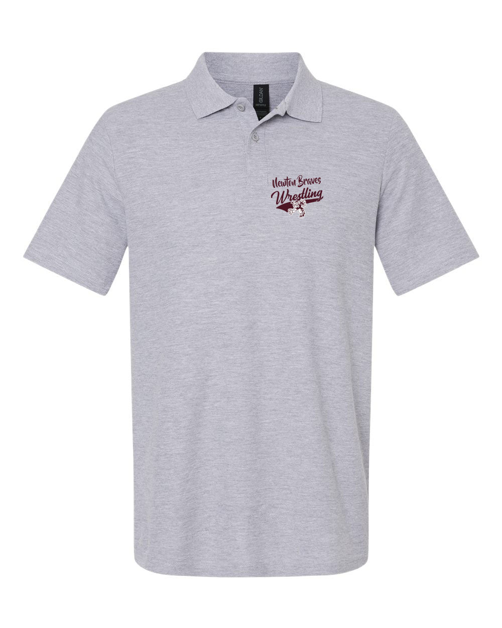 Newton Wrestling Polo T-Shirt Design 7