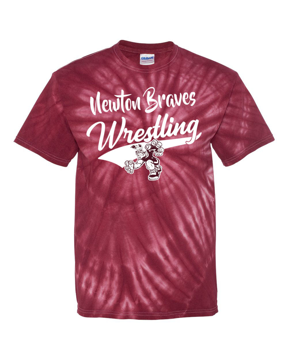 Newton Wrestling Tie Dye t-shirt Design 7