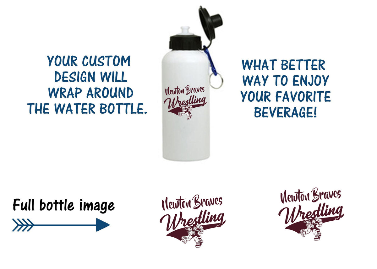 Newton Wrestling Design 7 Water Bottle